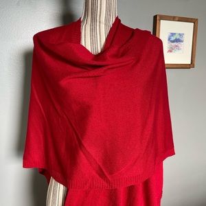 Chico’s Scarlet Red Knit Wrap